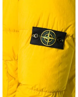 Stone Island マスタードカラーのシワ加工パディッドジャケット - サムネイル5
