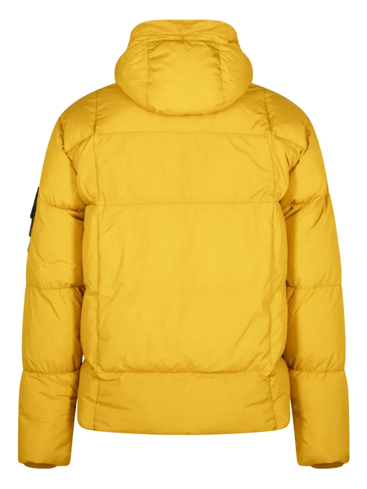 Stone Island マスタードカラーのシワ加工パディッドジャケット - 画像2