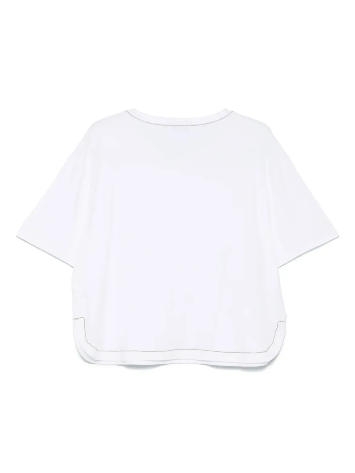 Le Tricot Perugia ビーズ装飾Tシャツ - 画像2