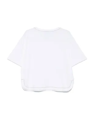 Le Tricot Perugia ビーズ装飾Tシャツ - サムネイル2