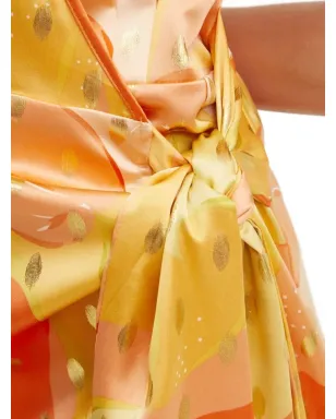 NEVER FULLY DRESSED コールドショルダー プリント ミディドレス - サムネイル5