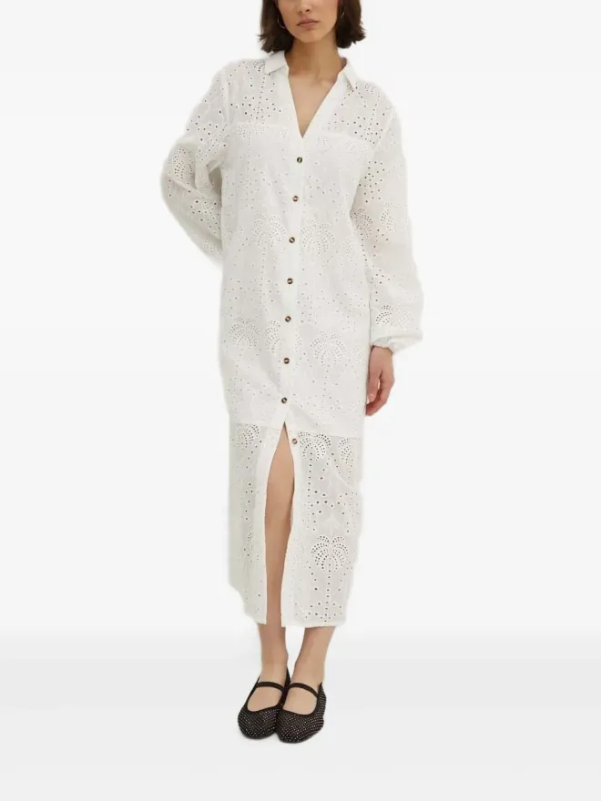 Never Fully Dressed NEVER FULLY DRESSED アイレット刺繍シャツドレスの商品画像