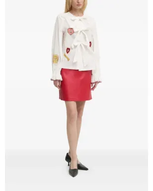 NEVER FULLY DRESSED wrap-design skirt - White - サムネイル2