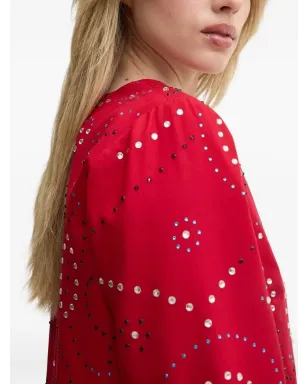 NEVER FULLY DRESSED エンベリッシュド Vネック クロップドジャケット - サムネイル4