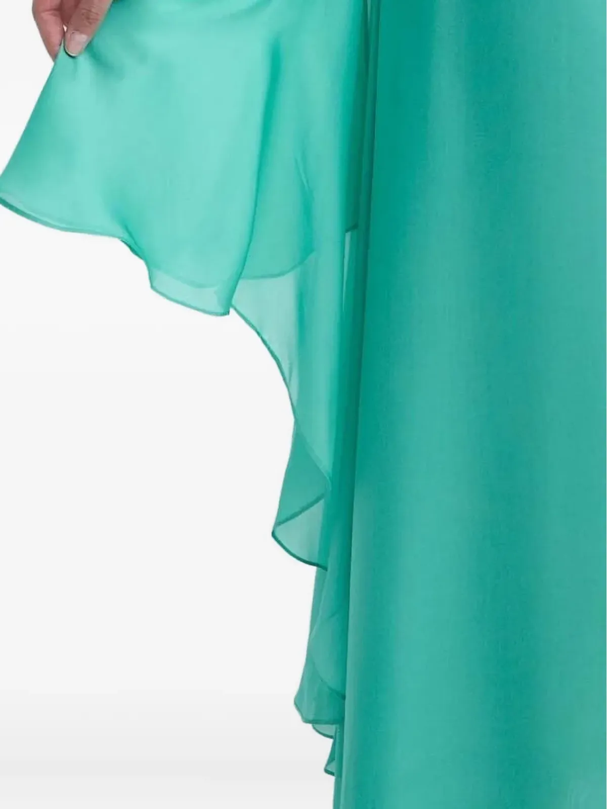 LUISA SPAGNOLI ruffled open-back maxi dress - Green - 画像5
