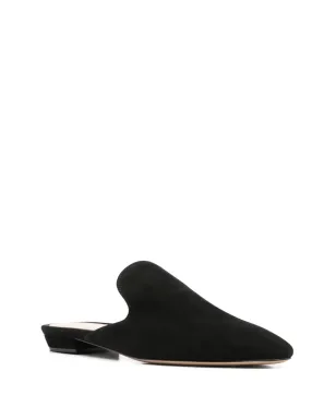 Gianvito Rossi ヌバック ミュール - ブラック - サムネイル2