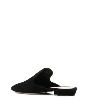 Gianvito Rossi ヌバック ミュール - ブラック - サムネイル3