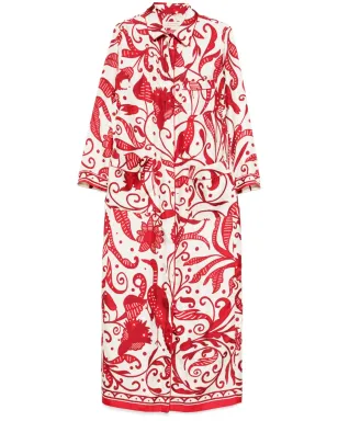 F.R.S For Restless Sleepers 花柄プリント シャツドレス - サムネイル1