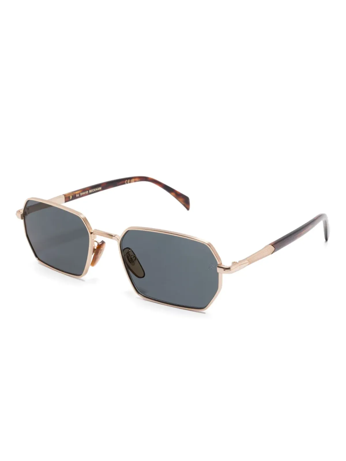 Eyewear by David Beckham ジオメトリックフレームサングラス - ゴールド - 画像2