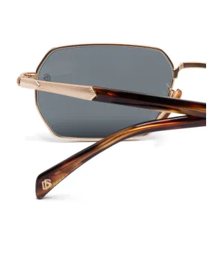 Eyewear by David Beckham ジオメトリックフレームサングラス - ゴールド - サムネイル3