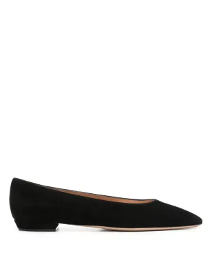 Gianvito Rossi ヌバック バレエフラット ブラック - サムネイル1