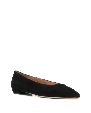 Gianvito Rossi ヌバック バレエフラット ブラック - サムネイル2