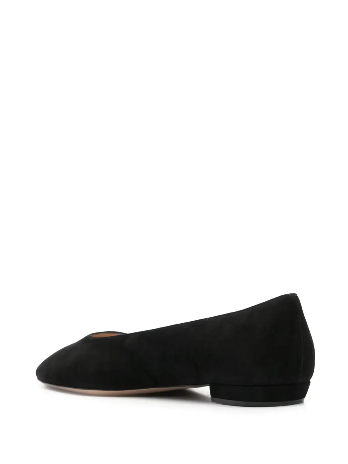 Gianvito Rossi ヌバック バレエフラット ブラック - 画像3