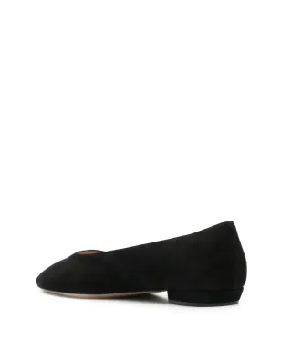 Gianvito Rossi ヌバック バレエフラット ブラック - サムネイル3
