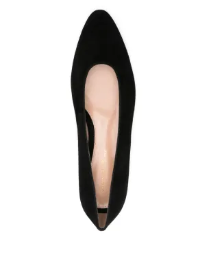 Gianvito Rossi ヌバック バレエフラット ブラック - サムネイル4