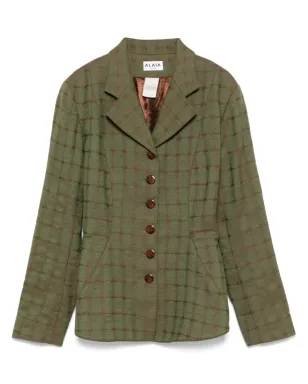 Alaïa Pre-Owned 1980年 チェック柄ジャケット - サムネイル1