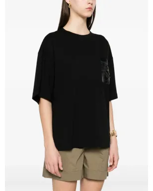 LIU JO ビーズロゴ Tシャツ - ブラック - サムネイル3