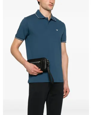 Emporio Armani レザー クラッチバッグ - ブラック - サムネイル2