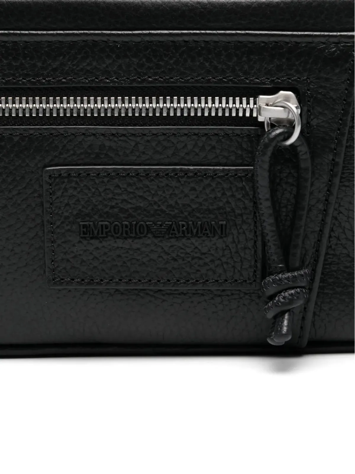 Emporio Armani レザー クラッチバッグ - ブラック - 画像4