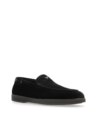Giuseppe Zanotti スエード ローファー - ブラック - サムネイル2
