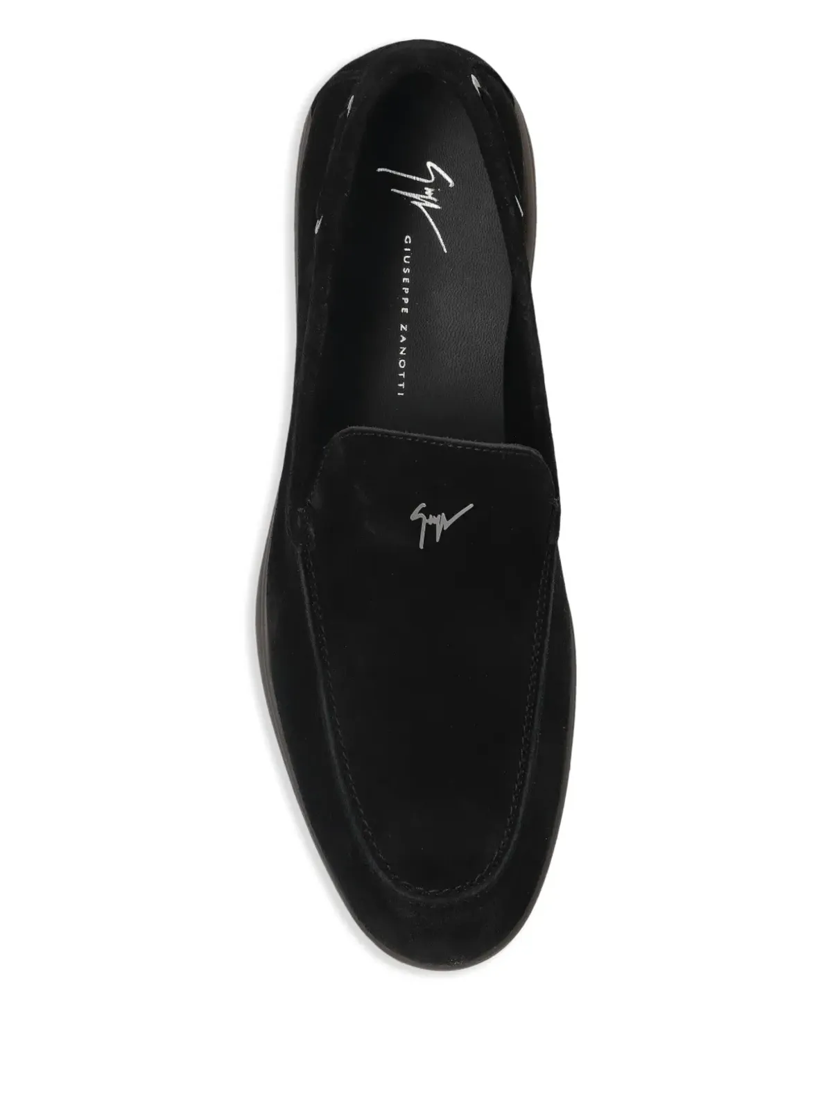 Giuseppe Zanotti スエード ローファー - ブラック - 画像4