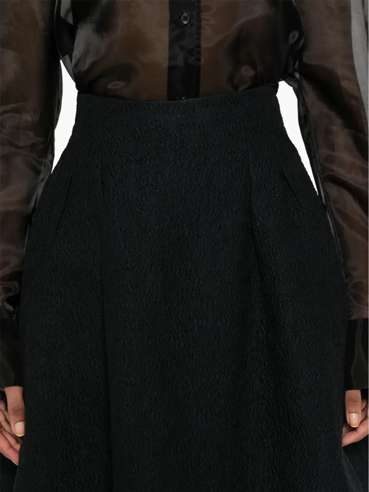 Christian Dior ビンテージ 2012年代 花柄スカート ブラック - 画像5