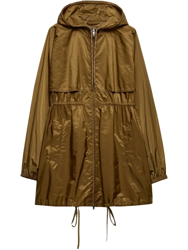 Prada Prada 軽量リサイクルナイロン レインコート - ブラウンの商品画像