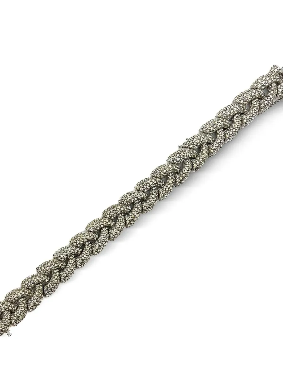 Jennifer Gibson Jewellery 1980年代ビンテージ Ciner クリスタル装飾ブレスレット - シルバー - 画像5