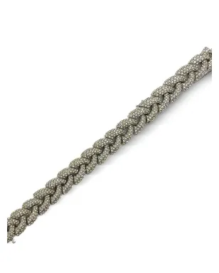Jennifer Gibson Jewellery 1980年代ビンテージ Ciner クリスタル装飾ブレスレット - シルバー - サムネイル5