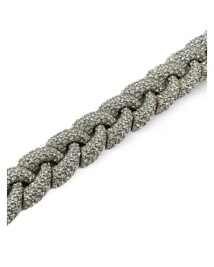 Jennifer Gibson Jewellery 1980年代ビンテージ Ciner クリスタル装飾ブレスレット - シルバー - サムネイル3