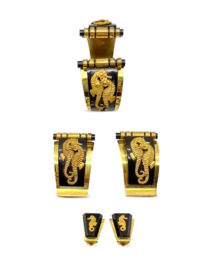 Jennifer Gibson Jewellery シーホース・スイート セット（Jean Painlevé）- ゴールド - サムネイル3