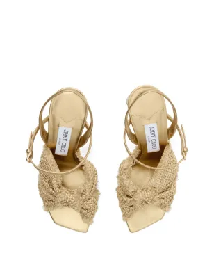 Jimmy Choo アニカ 95mm サンダル - ゴールド - サムネイル4