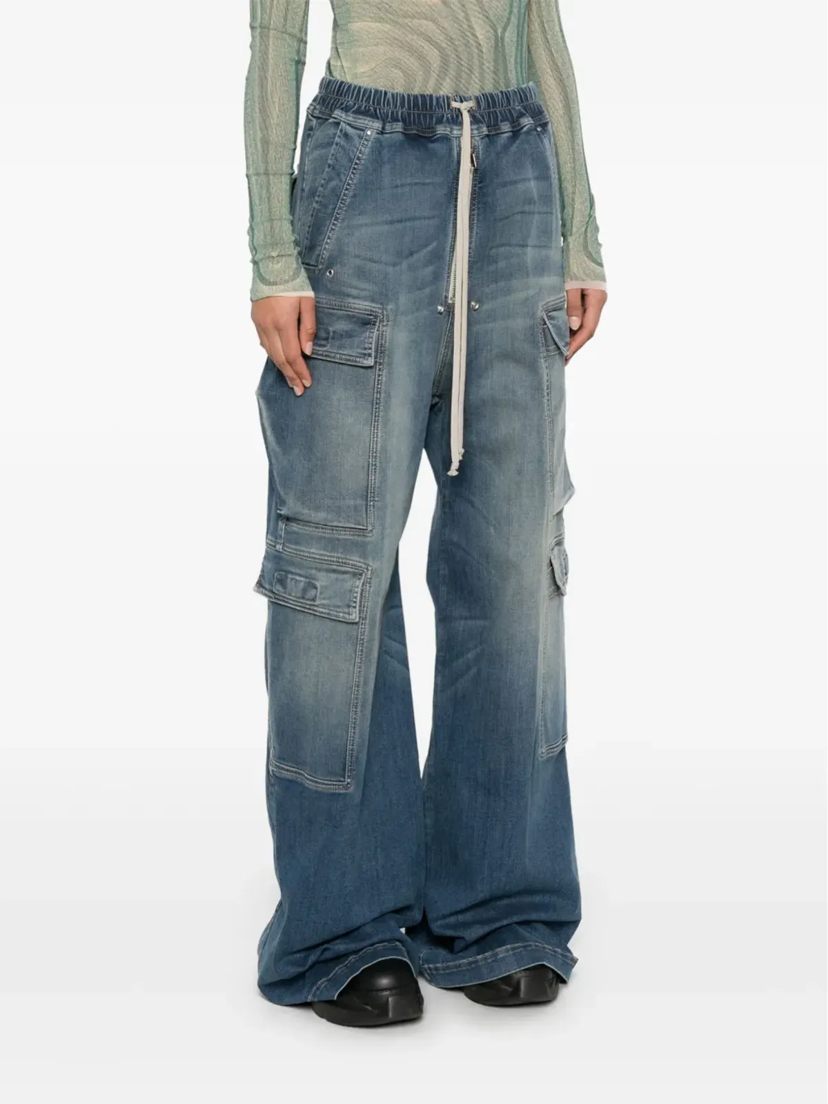 Rick Owens DRKSHDW ジャンボ ベラス カーゴジーンズ - 画像3