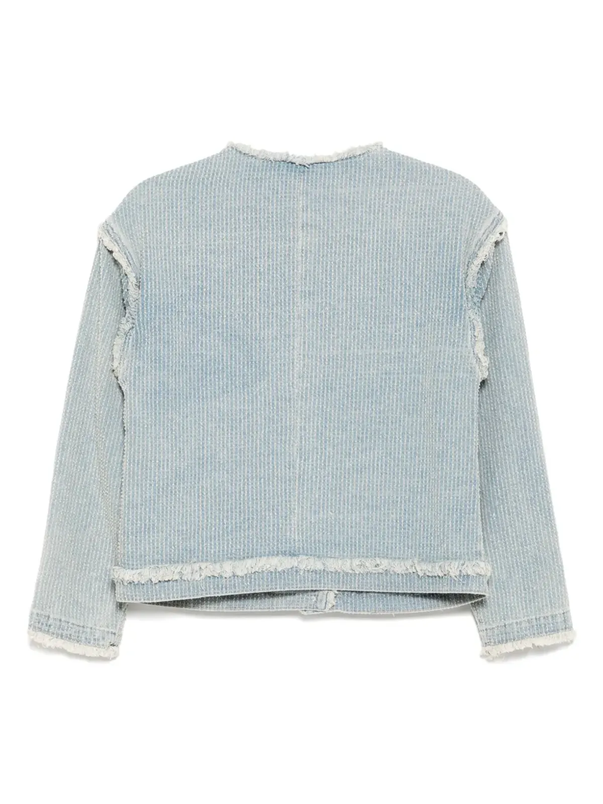 Musium Div. round-neck denim jacket - Blue - 画像2