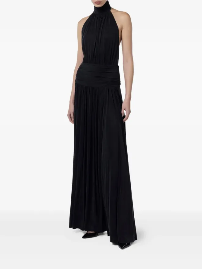 Elisabetta Franchi Elisabetta Franchi ドレープマキシドレス ブラックの商品画像