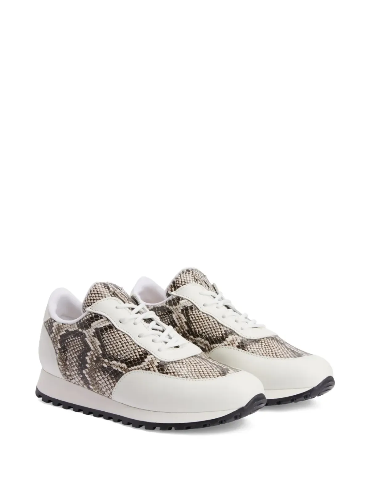 Giuseppe Zanotti ジム 蛇皮柄レザー スニーカー - ニュートラルカラー - 画像2