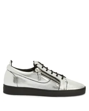 Giuseppe Zanotti フランキー ダブルジップ ロー・トゥ スニーカー - サムネイル1
