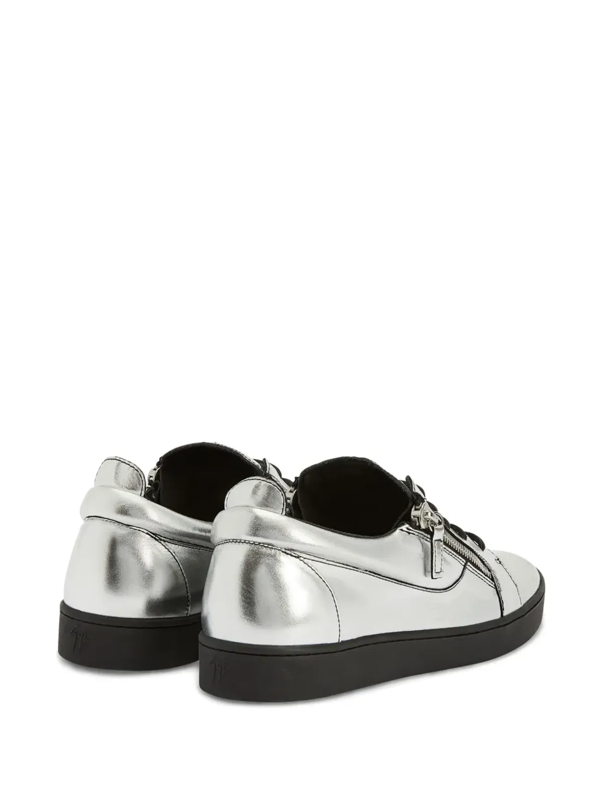 Giuseppe Zanotti フランキー ダブルジップ ロー・トゥ スニーカー - 画像3