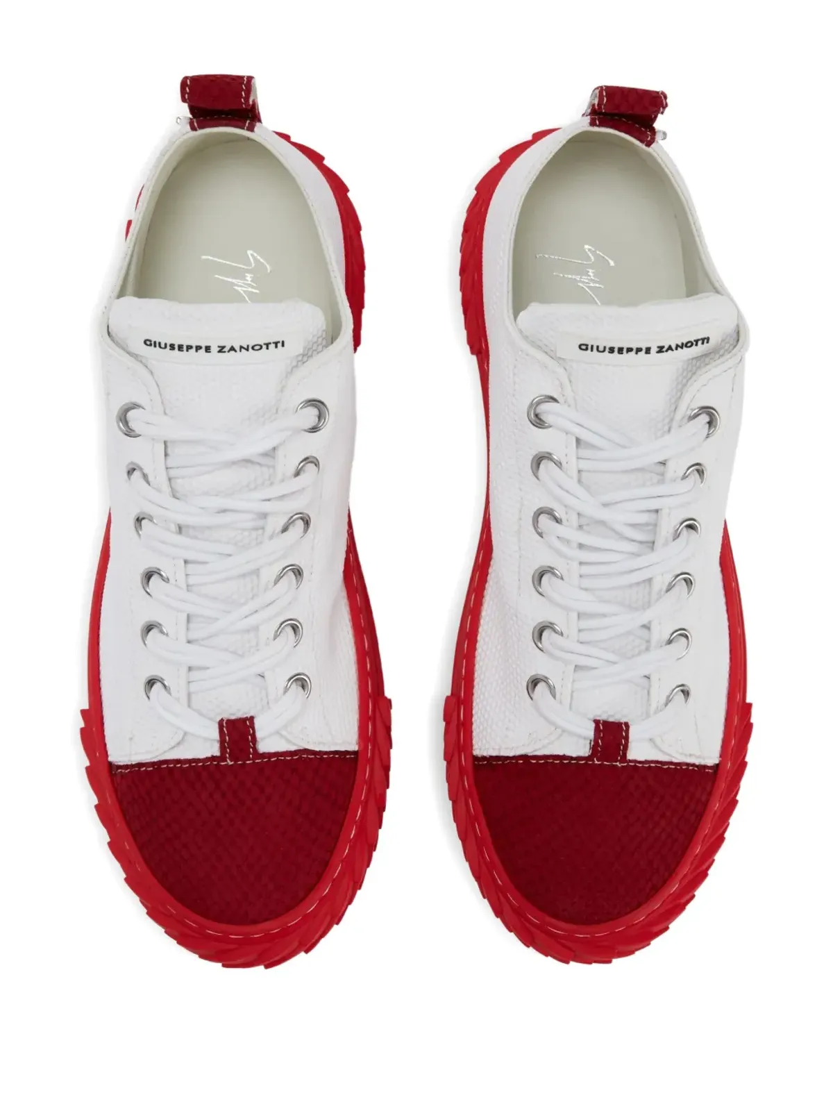Giuseppe Zanotti Blabber パネルド・鋸歯状ソール スニーカー - 画像4