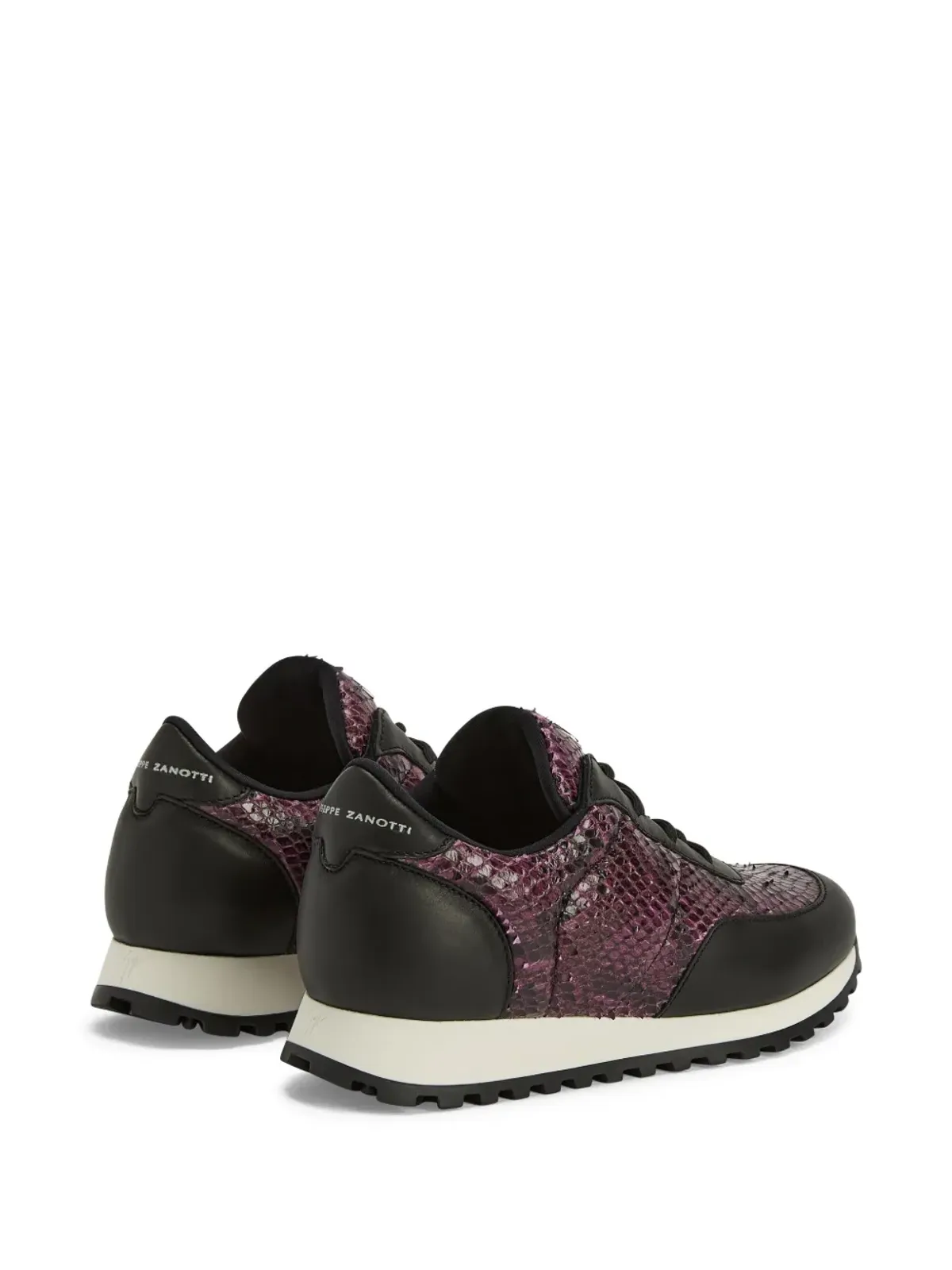 Giuseppe Zanotti Jimi snakeskin leather sneakers - 画像3