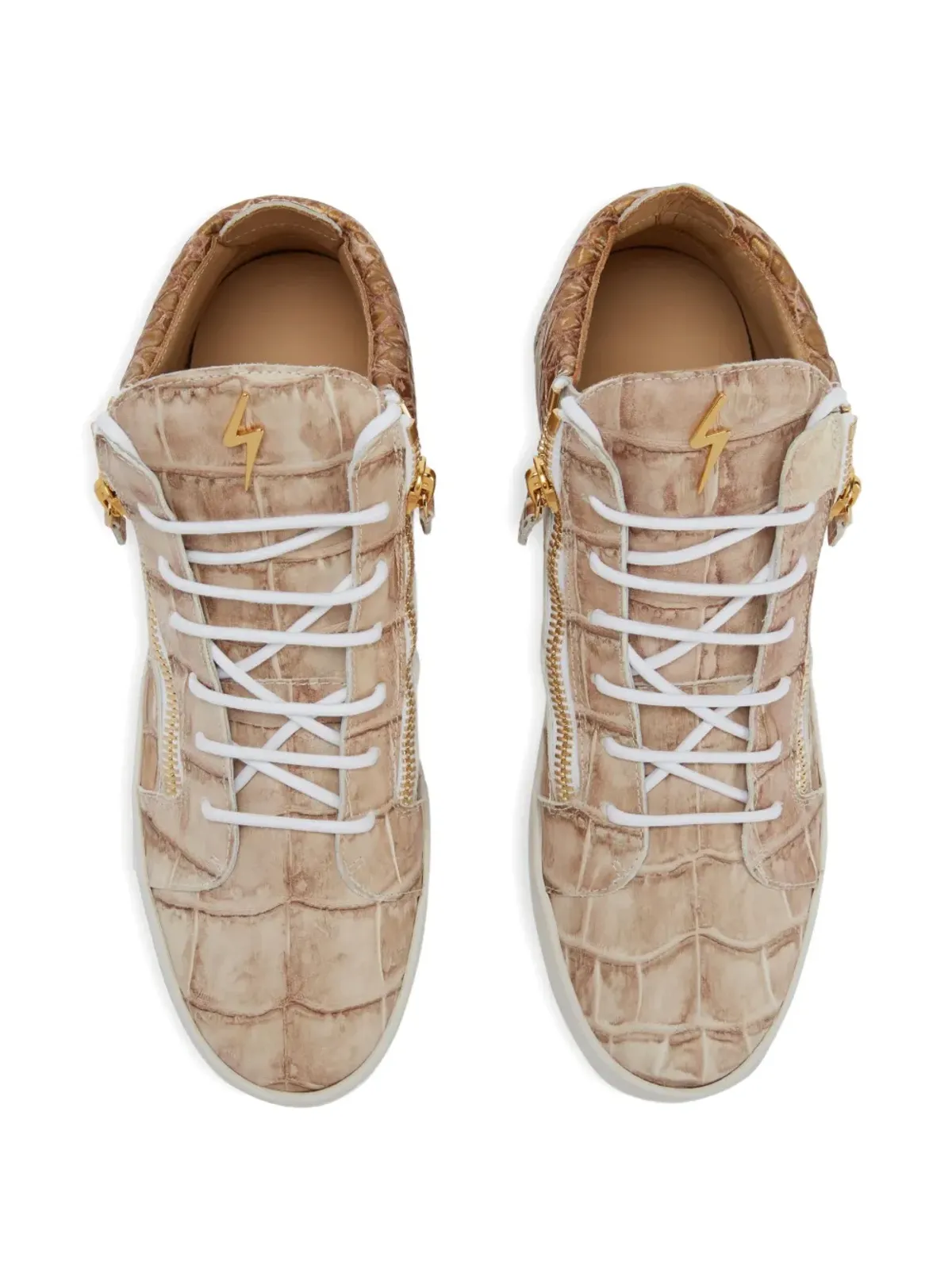 Giuseppe Zanotti クリス スニーカー（ニュートラル系） - 画像3