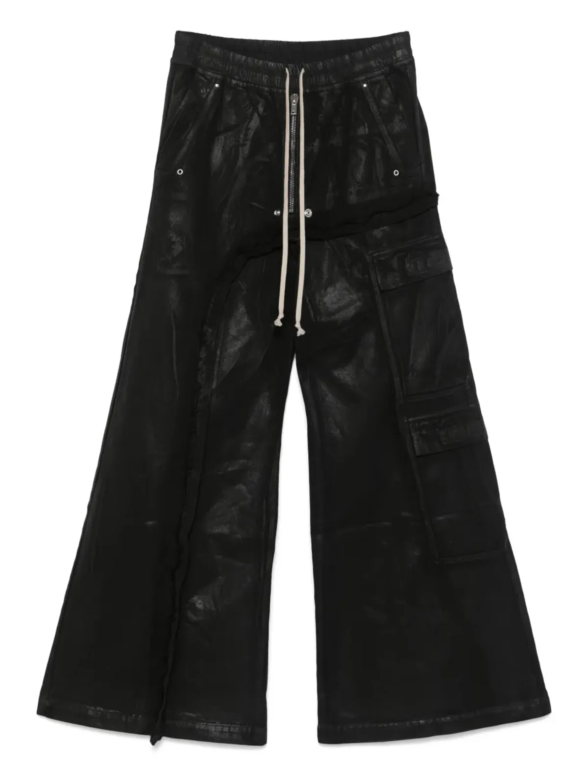Rick Owens DRKSHDW アンバランス ダブルカーゴ ジャンボ ベラス ジーンズ - 画像1