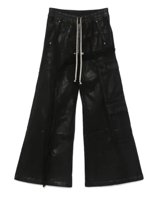 Rick Owens DRKSHDW アンバランス ダブルカーゴ ジャンボ ベラス ジーンズ - サムネイル1