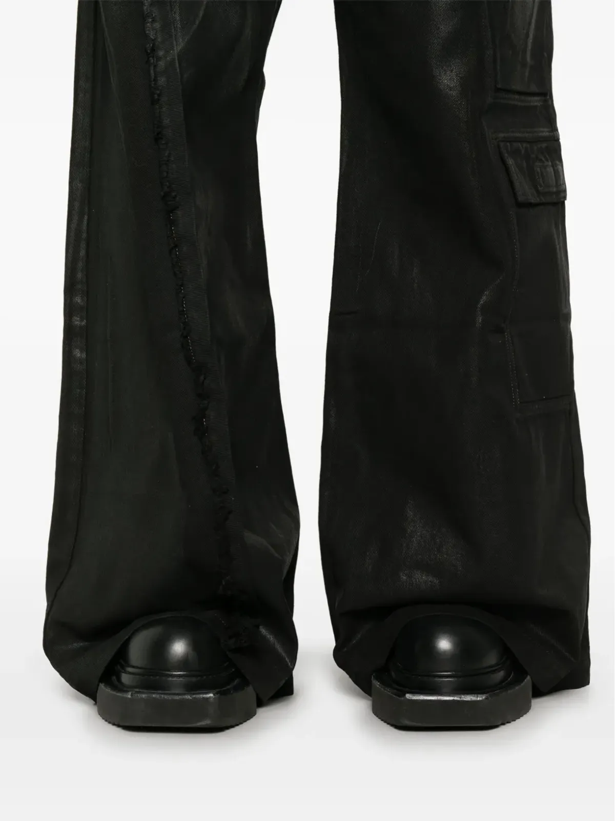 Rick Owens DRKSHDW アンバランス ダブルカーゴ ジャンボ ベラス ジーンズ - 画像5