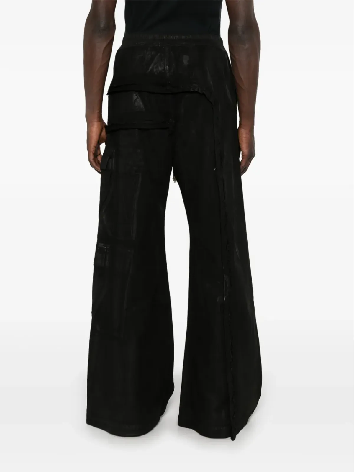 Rick Owens DRKSHDW アンバランス ダブルカーゴ ジャンボ ベラス ジーンズ - 画像4