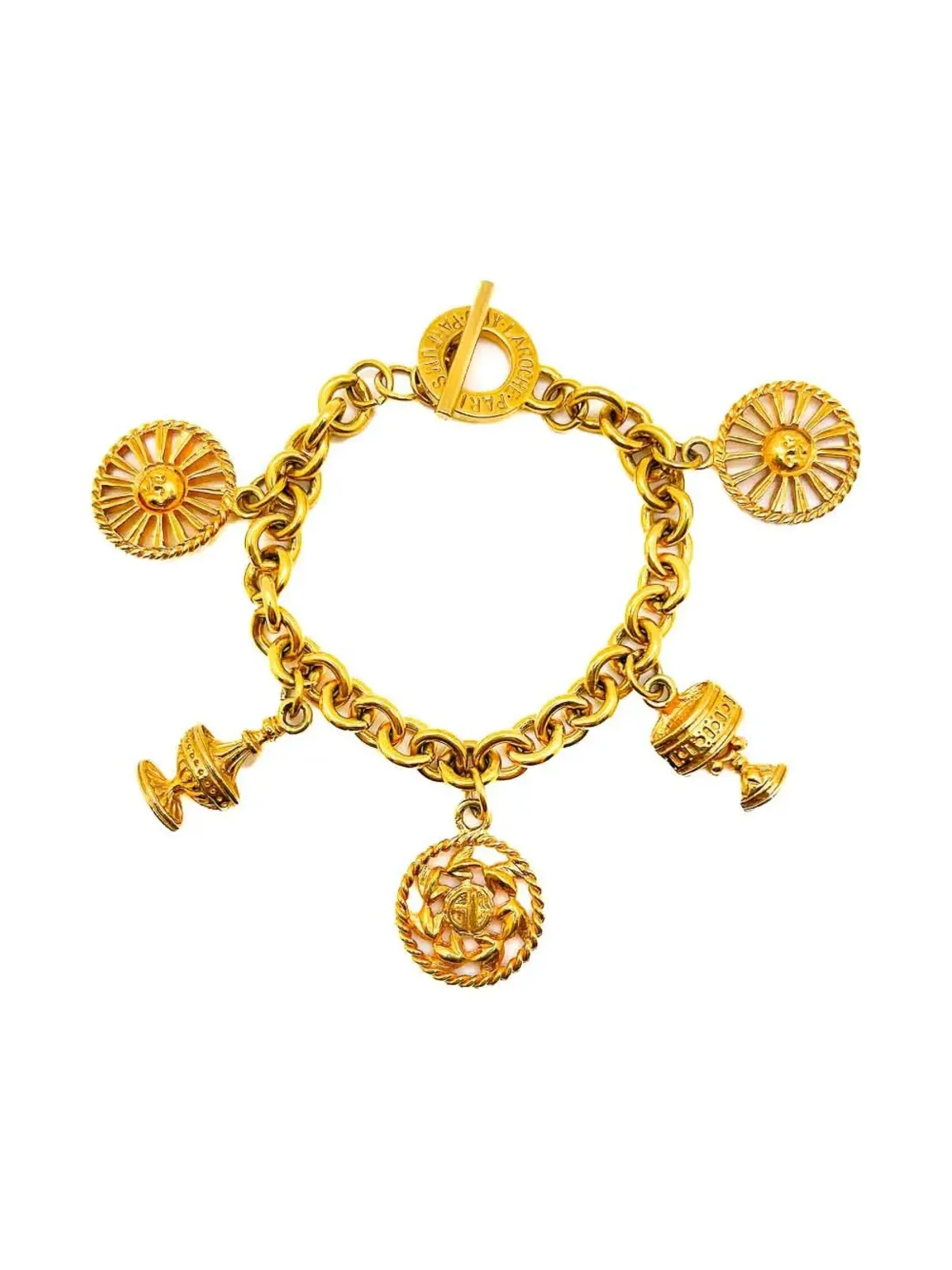 Jennifer Gibson Jewellery ガイ・ラロッシュ チャームブレスレット（1980年代） - 画像1