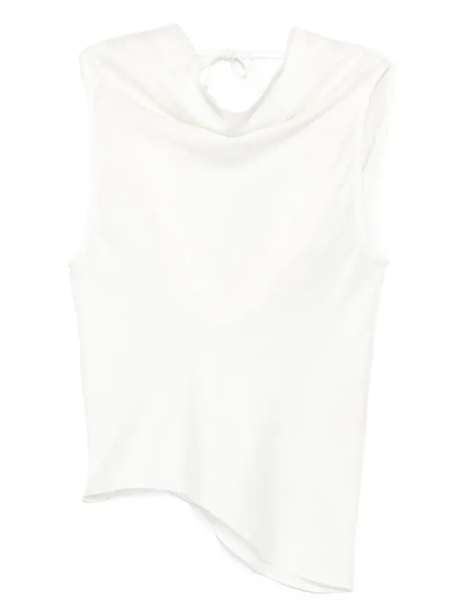Marques ' Almeida Marques'Almeida アシンメトリック カウルネック ノースリーブトップスの商品画像