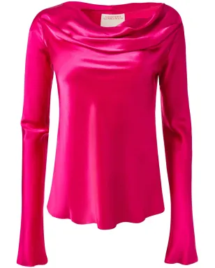 Alejandra Alonso Rojas シルクブラウス - ピンク - サムネイル1