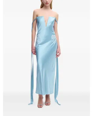 Alejandra Alonso Rojas 袖を結ぶストラップレスドレス - サムネイル2