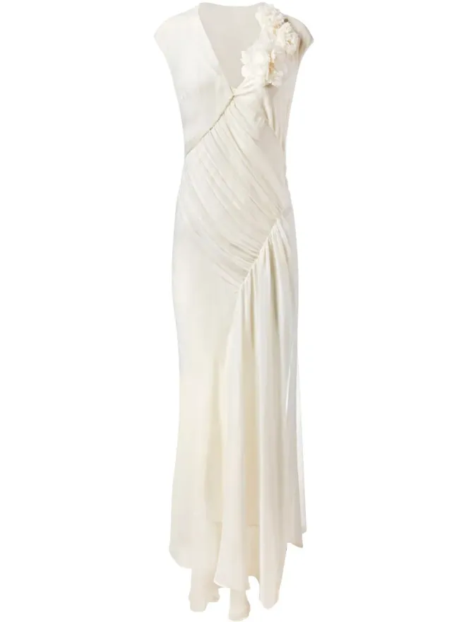 Alejandra Alonso Rojas Alejandra Alonso Rojas ドレープシフォン ドレスの商品画像